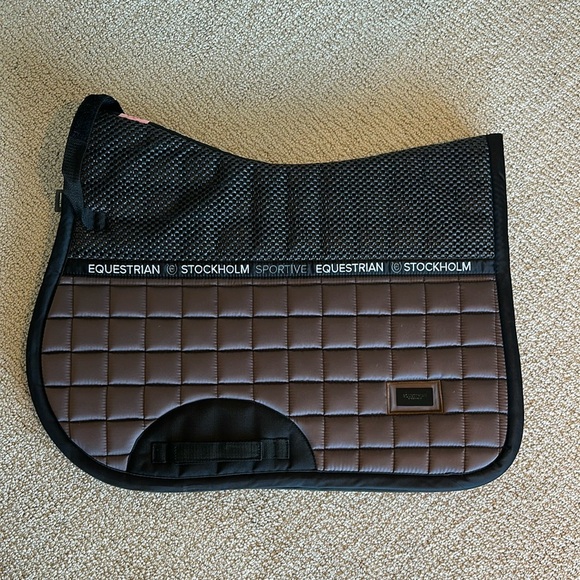 Equestrian Stockholm Accessories - Equestrian Stockholm Brown and Black Equestrian Saddle Pad